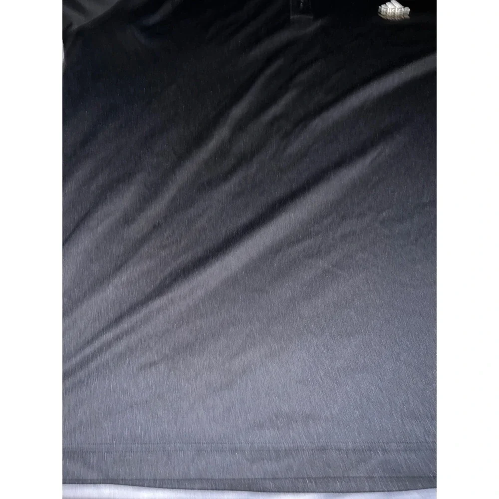 Adidas Mens Climalite Performance Polo Shirt Black Short Sleeve Logo Size L